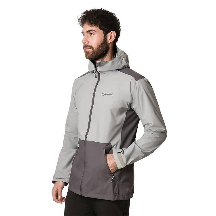 Pánska Nepremokavá Bunda Berghaus Gore Tex Deluge Pro 2.0 Siva Slovensko 9782MNPXD